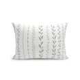 thumbnail image 1 of Outdoor Pillows Waterproof, Spring Botanical Bedding Throw Pillows with Insert for Couch Sofa Bed, Modern Simple Floral Stripes Sage Green 12x20 Inch Pillowcases Decorative Patio Pillow Set of 1, 1 of 8