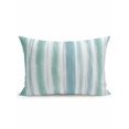 thumbnail image 1 of Outdoor Pillows Waterproof, Teal Blue Stripe Bedding Throw Pillows with Insert for Couch Sofa Bed, Modern Abstract Ombre Geometric Lines 12x20 Inch Pillowcases Decorative Patio Pillow Set of 1, 1 of 8