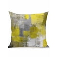 thumbnail image 1 of Outdoor Pillows Waterproof, Yellow Grey Bedding Throw Pillows with Insert for Couch Sofa Bed, Modern Oil Painted Abstract Art Aesthetics 18x18 Inch Pillowcases Decorative Patio Pillow Set of 1, 1 of 8