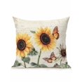 thumbnail image 1 of Outdoor Pillows Waterproof, Yellow Sunflowers Bedding Throw Pillows with Insert for Couch Sofa Bed, Floral in Blooms Pastoral Plants 16x16 Inch Pillowcases Decorative Camping Patio Pillow Set of 1, 1 of 8