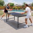 thumbnail image 1 of Outdoor Ping Pong Table, SEGMART 5FT Mid-Size Table Tennis Game Set, Indoor Outdoor Portable Table Tennis Game with Net, 2 Table Tennis Paddles and 3 Balls, 1 of 8