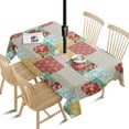 thumbnail image 1 of Outdoor Pioneer Tablecloth with Umbrella Hole and Zipper,Rectangle Waterproof Wrinkle Free Table Cloth Decorative Fabric Washable Table Cover for Patio, Party, Picnic 60 X 84 Inch, 1 of 1