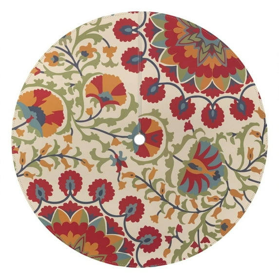 Outdoor Pioneer Tablecloth with Umbrella Hole and Zipper,Round Waterproof Wrinkle Free Table Cloth Decorative Fabric Washable Table Cover for Patio, Party, Picnic 60 X 60 Inch