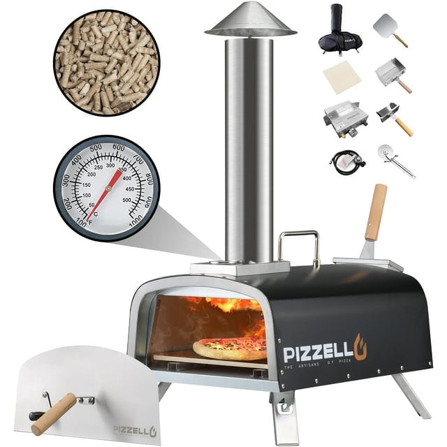 Outdoor Pizza Oven Gas Propane Wood Pellet 12 inch Duel Fuel Pizza