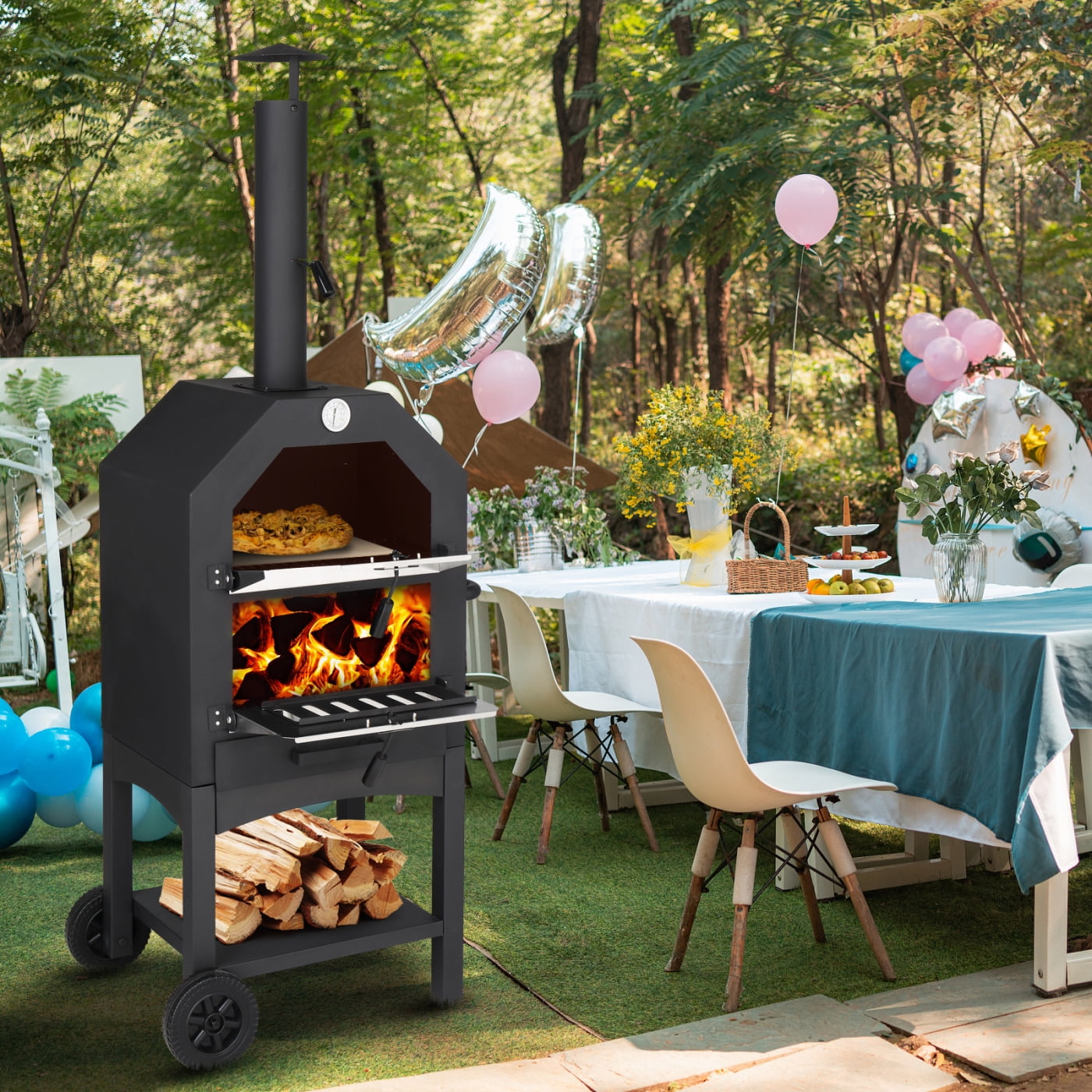 Outdoor pizza oven and bbq clearance