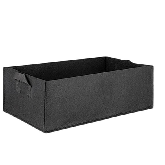 Outdoor Plant Bags Rectangle, Plant Containers Outdoor Extra Large, Planter Box High Performance, for Flower Vegetable Grow (Black)