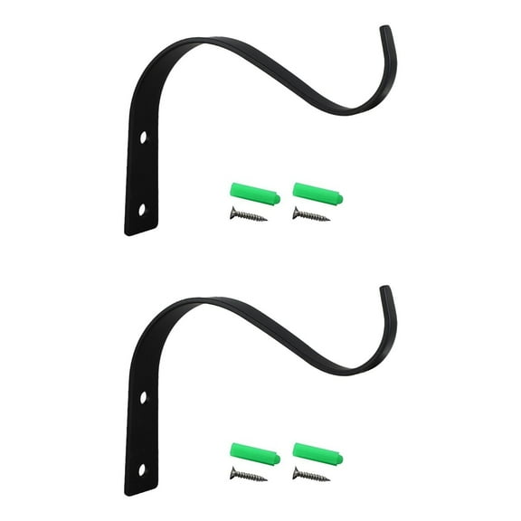 Outdoor Plant Hangers for Hanging Baskets, Heavy Duty Metal Plant Brackets for Hanging Plants Outside, Metal Plant Hooks Plant Wall Hooks for Hanging Lantern, Bird Feeder, 1 Pcs, 4.5x3.54"