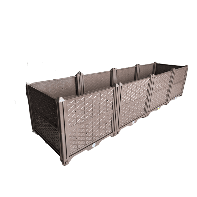 Outdoor Plastic Raised Beds, Steel Garden Boxes for Flower Vegetables