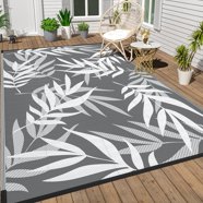 FH Home Indoor-Outdoor Rug (3x5 ft) - Weather Resistant, Reversible, UV ...