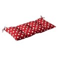 thumbnail image 1 of Outdoor Polka Dot Tufted Loveseat Cushion, 1 of 4
