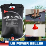 Outdoor Pop Up Toilet Shower Privacy Tent or 5 Gallons Solar Camping Shower Bag