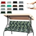 thumbnail image 1 of Outdoor Porch Swing Cushions, 4" thick patio swing cushions 3 Seater for outdoor furniture, Waterproof Bench Replacement Cushion with Ties(palm-71×40in), 1 of 6