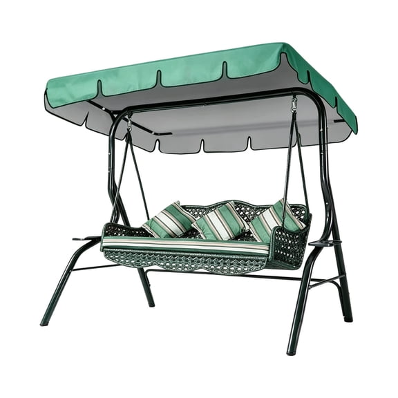 Outdoor Porch Swing With Adjustable Ceiling Outdoor Terrace Gliding Swing Without Heavy Bracket Suitable For Terrace Backyard Garden Protective Cover