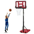 Outdoor Portable Basketball Hoop, Height Adjustable 4.8 to 7.7ft