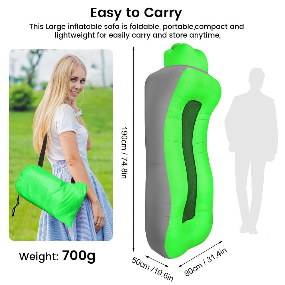 Outdoor Portable Camping Chair Air Sofa Ergonomic Inflatable Lounger