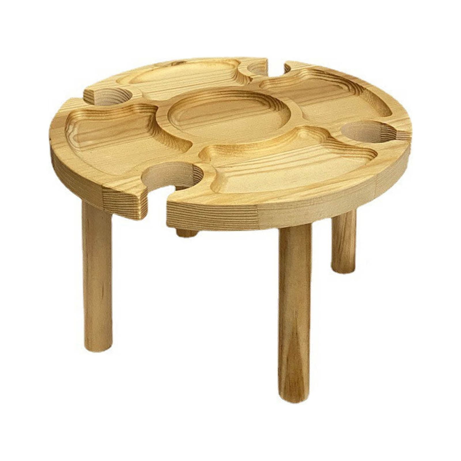 Outdoor Portable Disassembly Round Leg Wine Table Red Wine Glass Wine ...