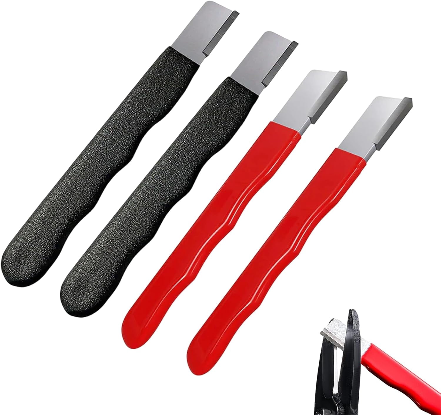 2x Portable Handheld Sharpen Knife Sharpener for Kitchen Outdoor Garden Tool Kit