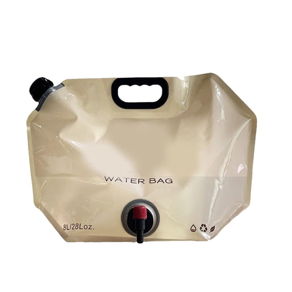 Outdoor Portable Foldable Water Bag - Large Capacity Plastic Soft Water Storage Bladder for Camping Hiking, Durable for Travel, Reusable