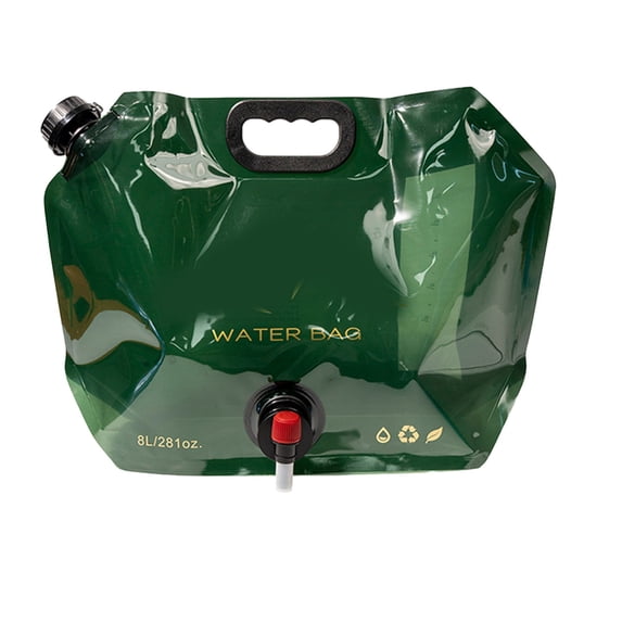 Outdoor Portable Foldable Water Bag - Large Capacity Plastic Soft Water Storage Bladder for Camping Hiking, Durable for Travel, Reusable