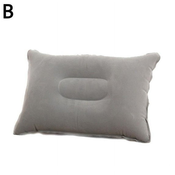 Outdoor Portable Folding Inflatable Pillow Double Sided Flocking Mini Pillow Y7a5 Office Travel Hiking Kamp for Camping Plane A0J3