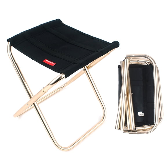 Outdoor Portable Folding Stool, Chair Seat Lightweight Fold Stool with Carry Bag for Fishing Camping