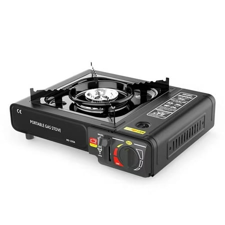 Outdoor Portable Furnace Adjustable Fire 2900W Furnace Lightweight Cooker Unit Kitchen Equipment for Camping Barbecue Hot Pot Cooking w/Storage Box