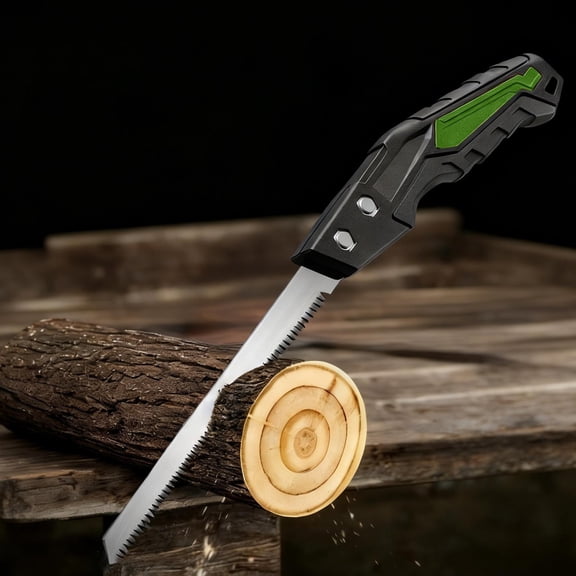 Outdoor Portable Hand Saw,14.7" Blade Multi Purpose Household Garden Small Hand Saw With Ergonomic Design,Random Color Triple Razor Tooth Hand Saw for Camping,Pruning,Survival, Outdoors, Gardening