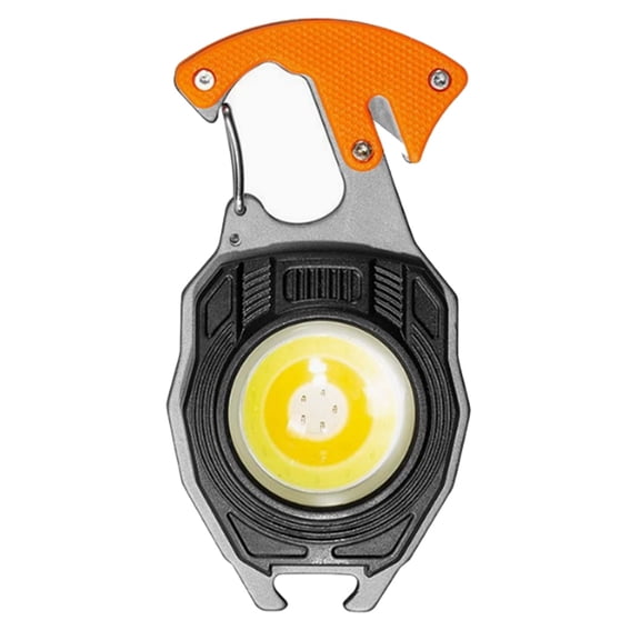 Outdoor Portable Keychain Work Light, Multifunctional Waterproof Rechargeable COB Light, Bottle Opener & Screwdrivers