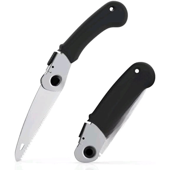 Outdoor Portable Mini Saw Compact Folding Design + Belt-Mount Transparent Case | Sharp Steel Blade for Camping,Gardening & Survival$$Tools & Hardware Other