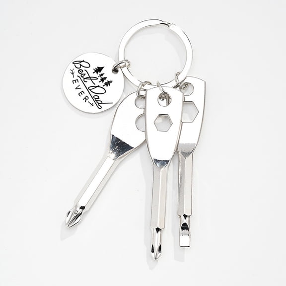 Outdoor Portable Multi-Function Tool Set Bottle Opener Phillips Flathead Screwdriver Father's Day Stainless Steel Engraved Keychain