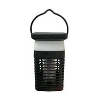 Outdoor Portable And Rechargeable Solar Mosquito Zapper, Electric Fly Zapper With Battery And Night Light, Cordless Insect Zapper Home Decor For Patio Camping Backyard