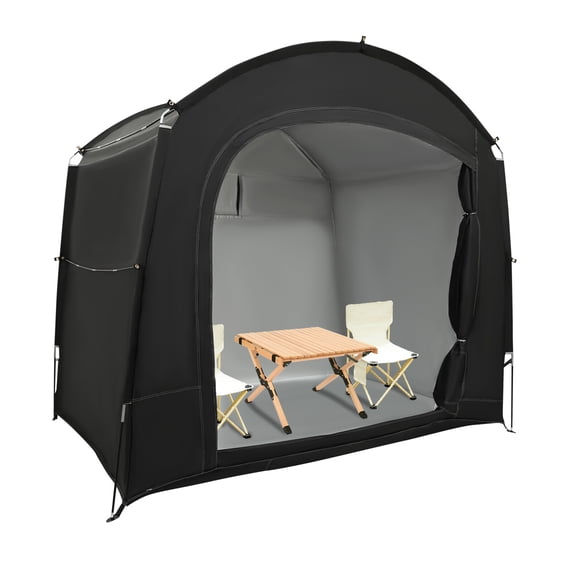 Portable Bike Storage Shed, Outdoor Bicycle Storage Tent, Durable 210D Oxford Fabric Shelter with Fiberglass Poles, for Backyard Patio Garden Bike Cover