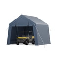 thumbnail image 1 of Outdoor Portable Storage Shelter Shed,Heavy Duty Waterproof Tarp,Motorcycle Garage with Roll-up Zipper Door,Storage Tent for Motorcycle, 1 of 8