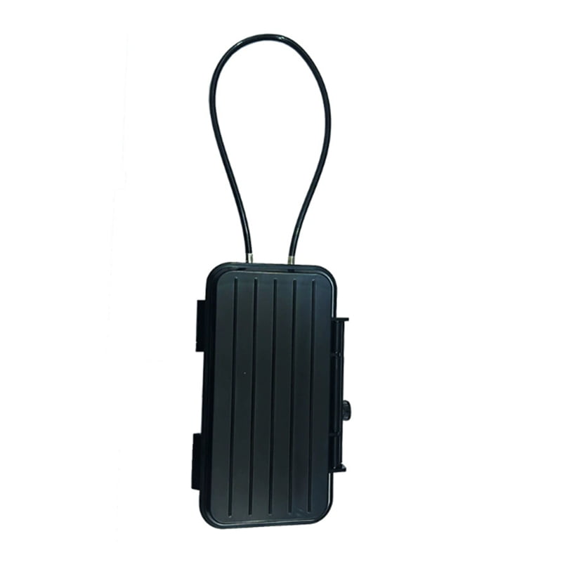 Outdoor PortableTravel Safe Box Large Capacity Security Lockbox Code Waterproof Key Lock Box with Removable Cable Handle