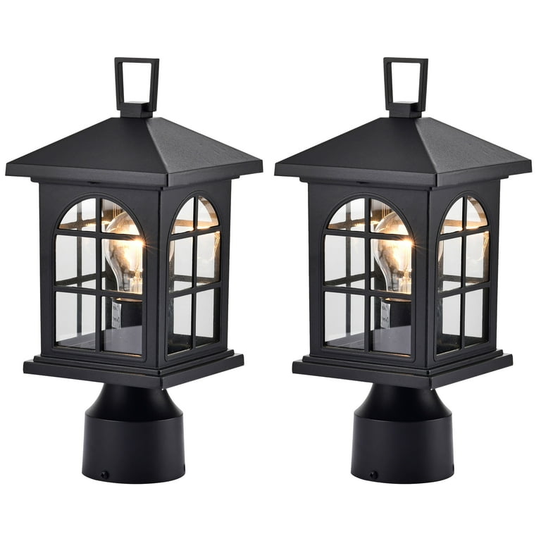 Arrive Collection 1-Light Black LED Outdoor Post Lantern Arrive Collection 1-Light Black LED Outdoor Post Lantern