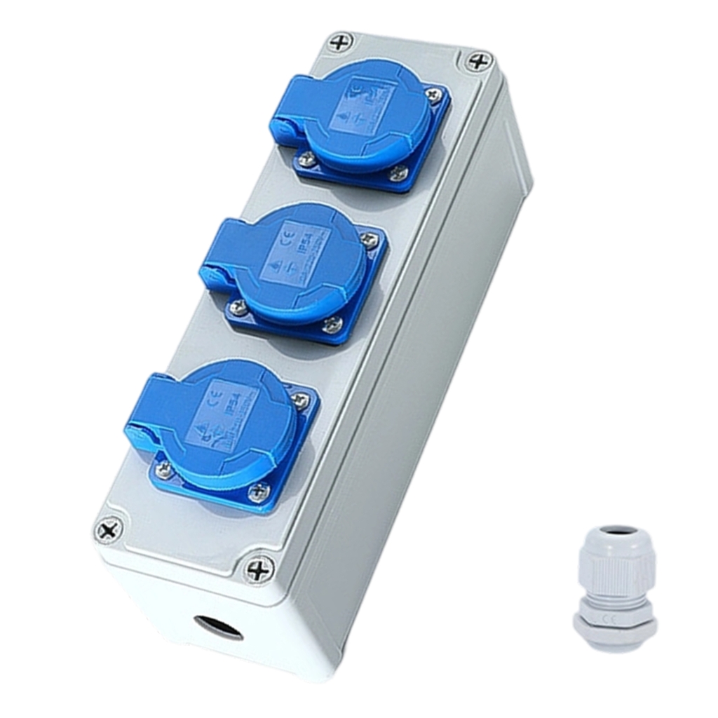 Outdoor Power Distributor Plastic Waterproof Junction Box 220V 10A ...