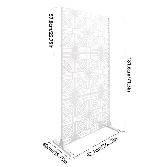 Outdoor Privacy Fence Screen Decorative Panels Privacy Screen Fence Panels White
