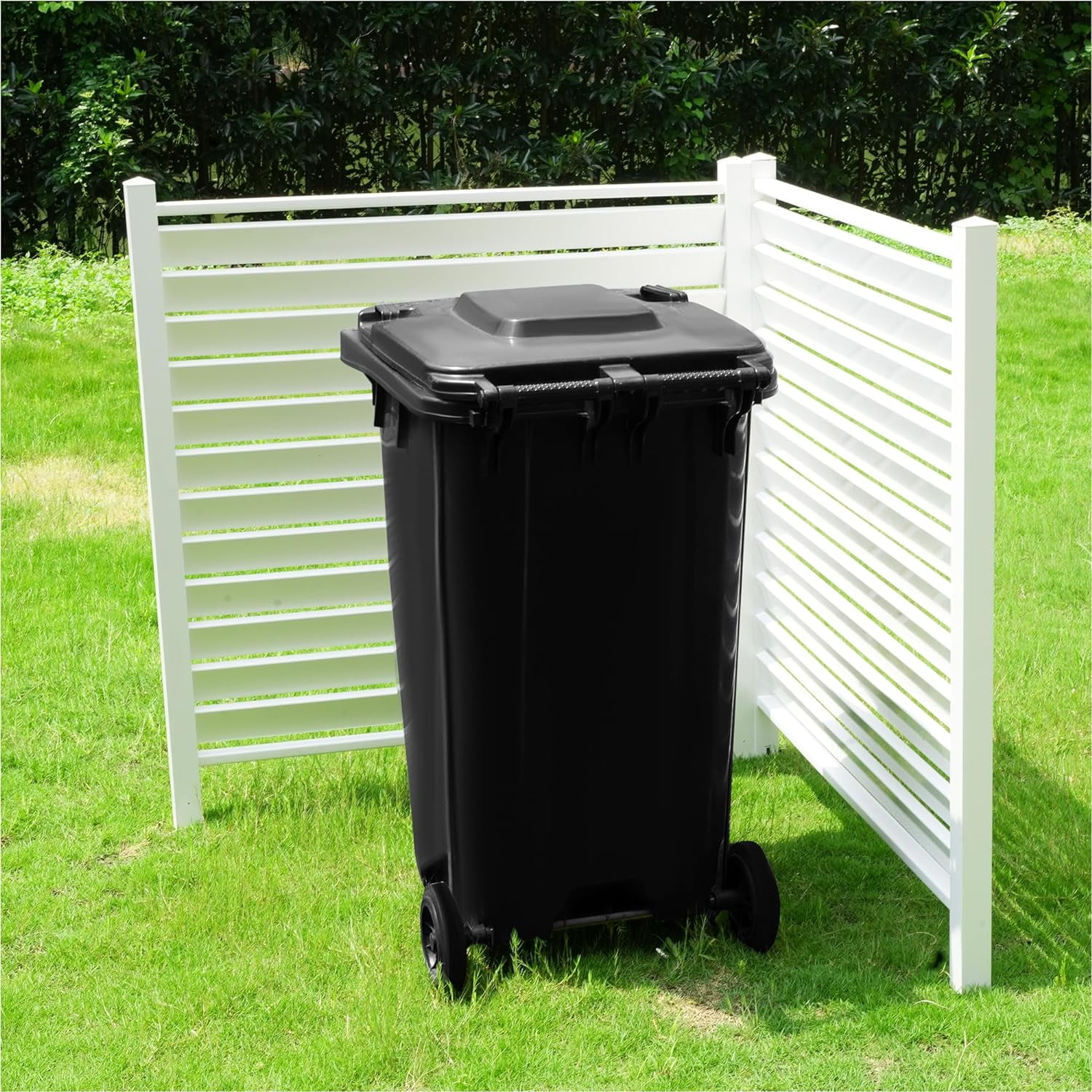 Outdoor Privacy Fence Screen Kit 48" W X 48" H Vinyl Panels with