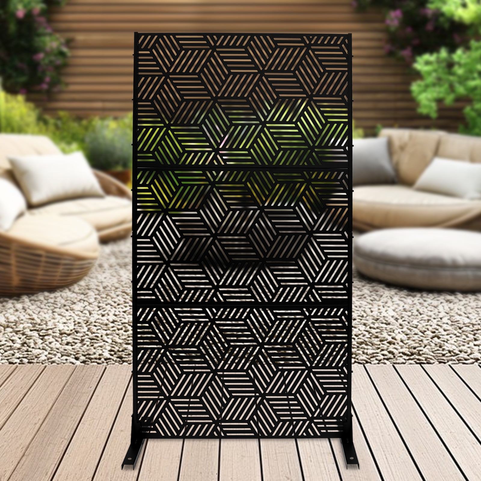 Outdoor Privacy Fence Screen, Outdoor Decorative Panels, Privacy Screen Fence Panels for Balconies, Courtyards, Gardens, Decks, Swimming Pools