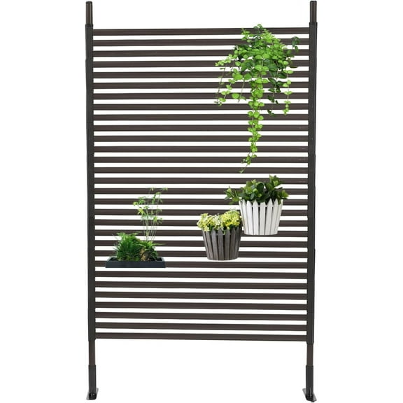 Outdoor Privacy Fence Screen, Privacy Fence Screen for Outside Decorative Privacy Screen Fence Panels,3.6 ft W x 6 ft H Tall Divider for Outdoor Garden Backyard Patio Decorative,Brown,1PC