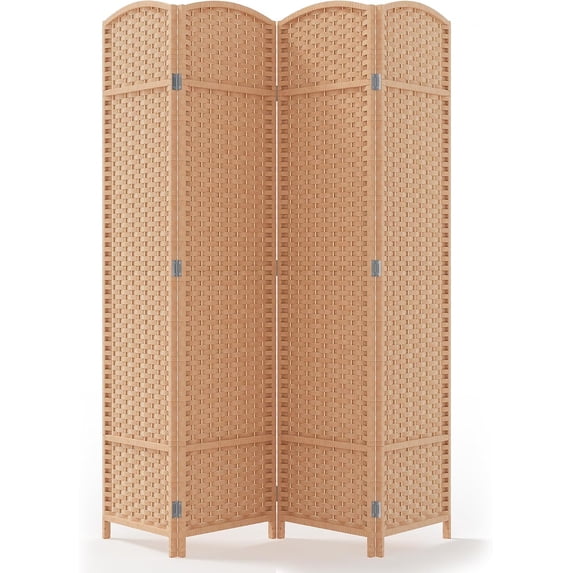 Outdoor Privacy Screen 4-Panel Folding Room Divider Space Partition ...
