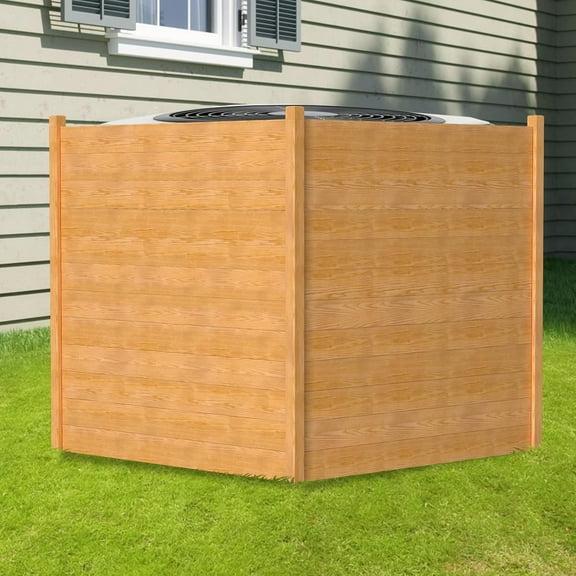 Outdoor Privacy Screen Privacy Fence Panels for Outside, 2 Panels 48"W X 48"H Wood Decorative Fence,Pool Equipment Enclosure, Patio Garden Fence Perfect to Enclose Trash Cans and Air Conditioner