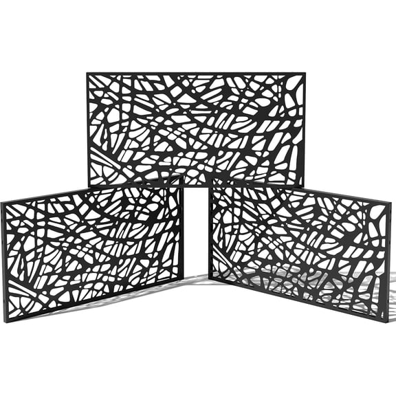 Outdoor Privacy Screen Series - Web Privacy Screen Panel (65% Privacy) | Made from Durable Weather-Resistant Plastic | Modern Dcor for Patios, Privacy Walls, Fences