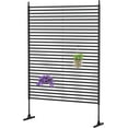 Outdoor Privacy Screens Freestanding, 72"H×48"W PECoating Metal