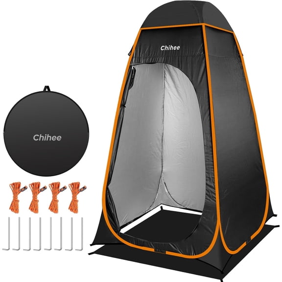 Outdoor Privacy Shelter Pop Up Camping Bathroom Tent Pod Portable Changing 1 Room Instant Camp Toilet Stall Shower Tents Dressing Room Foldable with Cover Floor Carry Bag Hiking Fishing