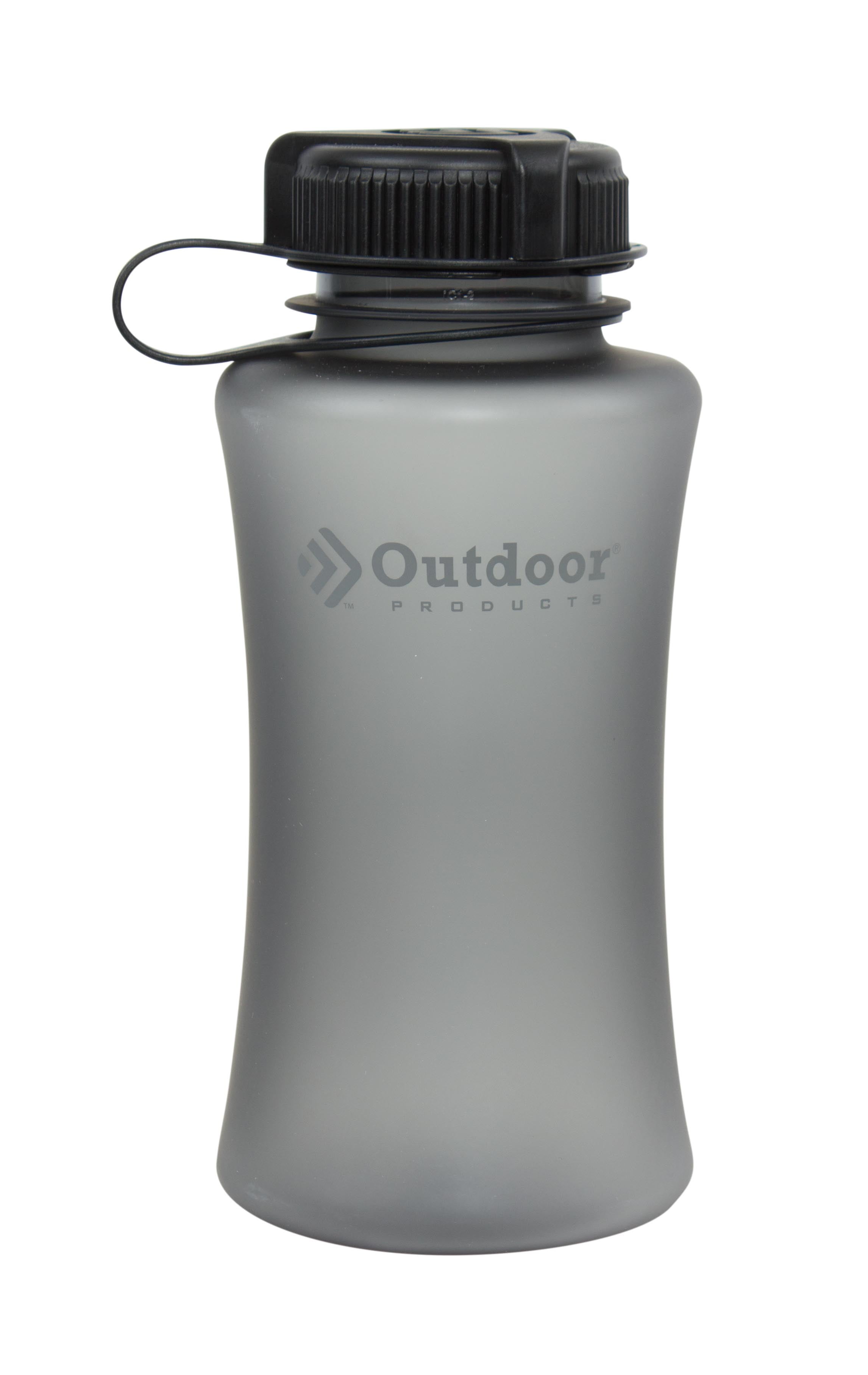 Outdoor Products Wide Mouth 33 oz Black Textured Cyclone Plastic Water Bottle with Sipper