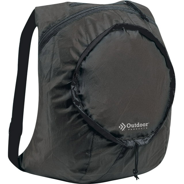 Outdoor Products 14 Ltr Packable Backpack, Black, Unisex, Adult, Teen, Polyester