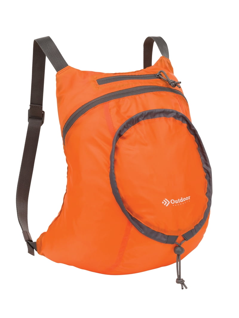 バッグ OUTDOOR PRODUCTS PACKABLE BACKPACK Outdoor Products 14 Ltr Packable Backpack, Orange, Unisex, Adult
