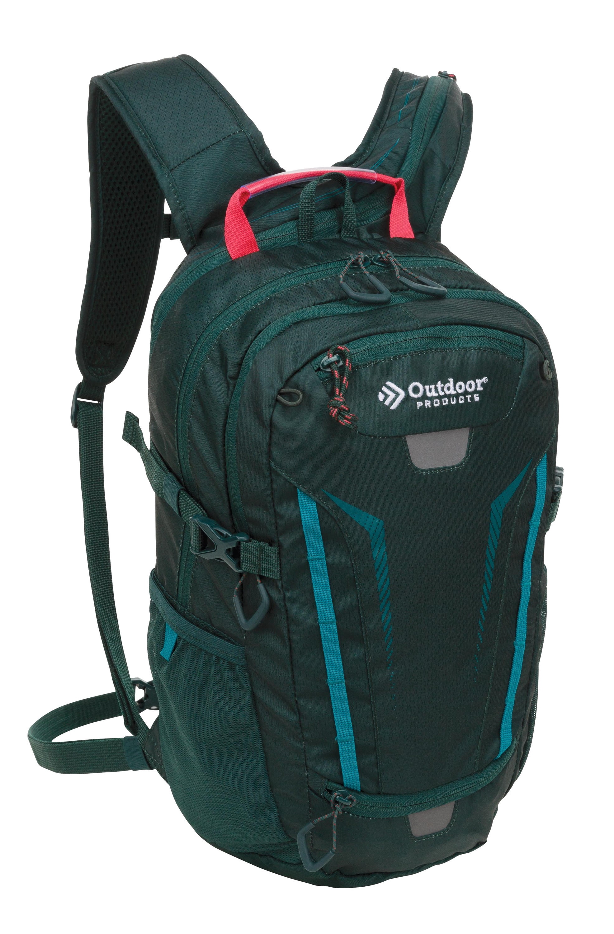 Outdoor Products 17 Ltr Deluxe Hydration Pack, with 2-Liter Reservoir, Green, Unisex, Lightweight