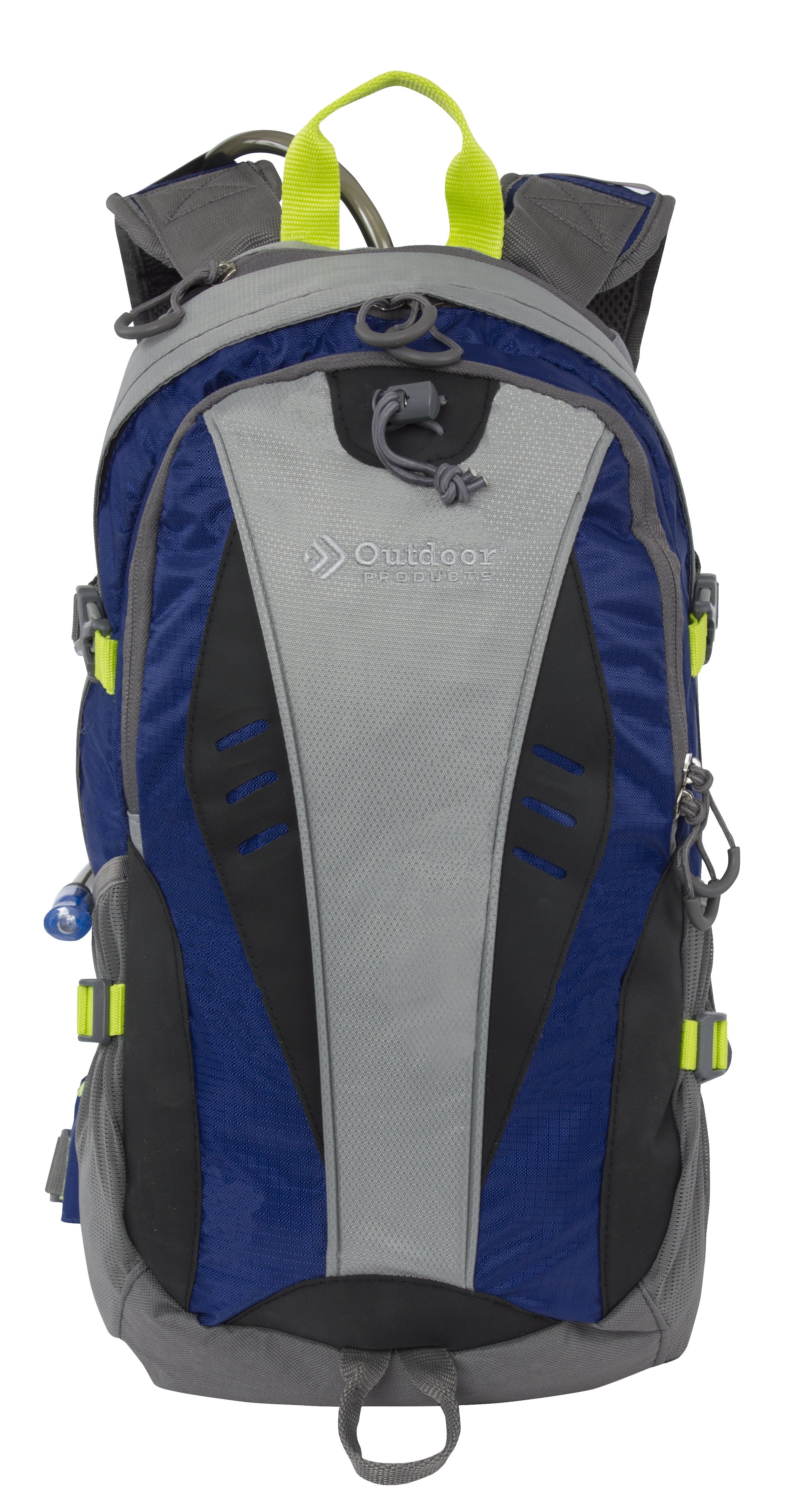 Outdoor Products 17 Ltr Gray Blue Hydration Backpack with 2